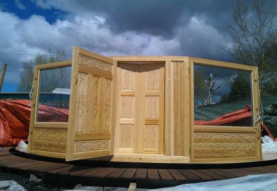 Curved modern yurt Mongolia more for yurts