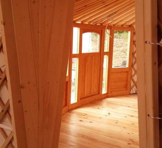 Parts of a yurt Wooden color - More for yurts asia